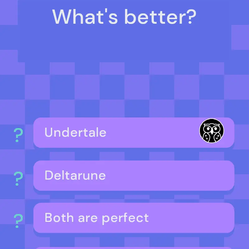 Undertale or Deltarune? by @SovaPlayer228