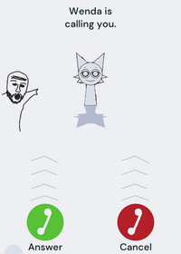 Wenda is calling you