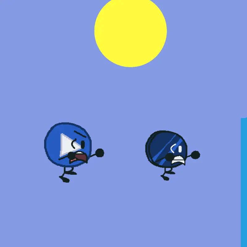 King of Blue chases down Blue Coiny by @MayoOnCheeseCake2763