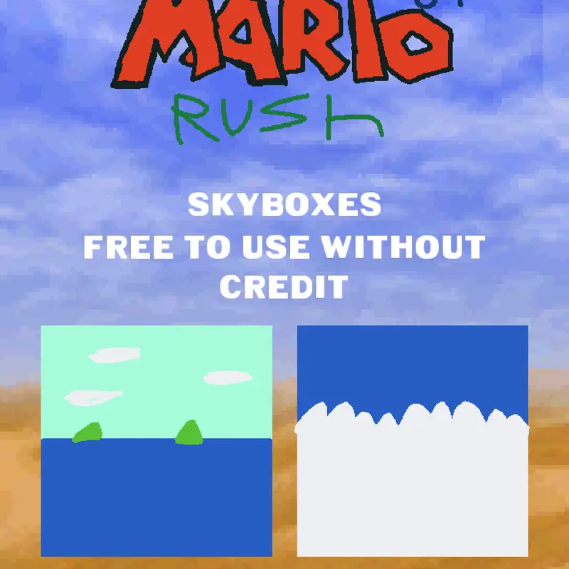 Super Mario 64 Rush Skyboxes by @Cetrus_Rush521