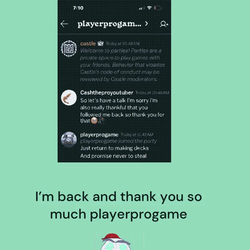 Thank you player pro game and good news i’m back by @lurgkart