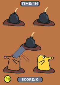 Whack a mole game!