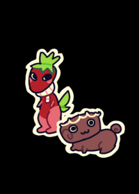 Sprout and cosmo sticker since idk what to do
