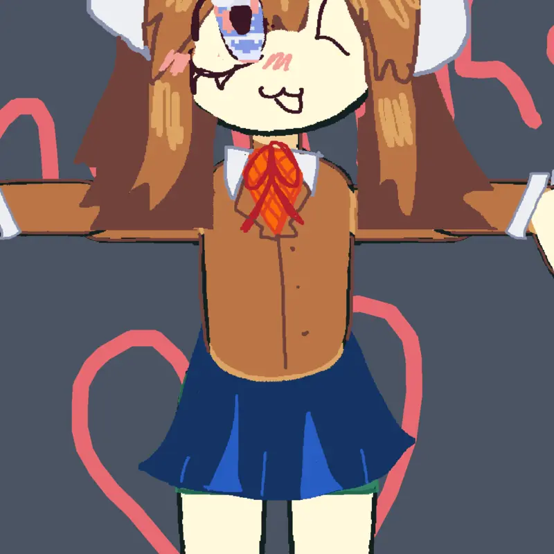 Credit to Yuckii! Ddlc ragdoll by @Justmoniikaa
