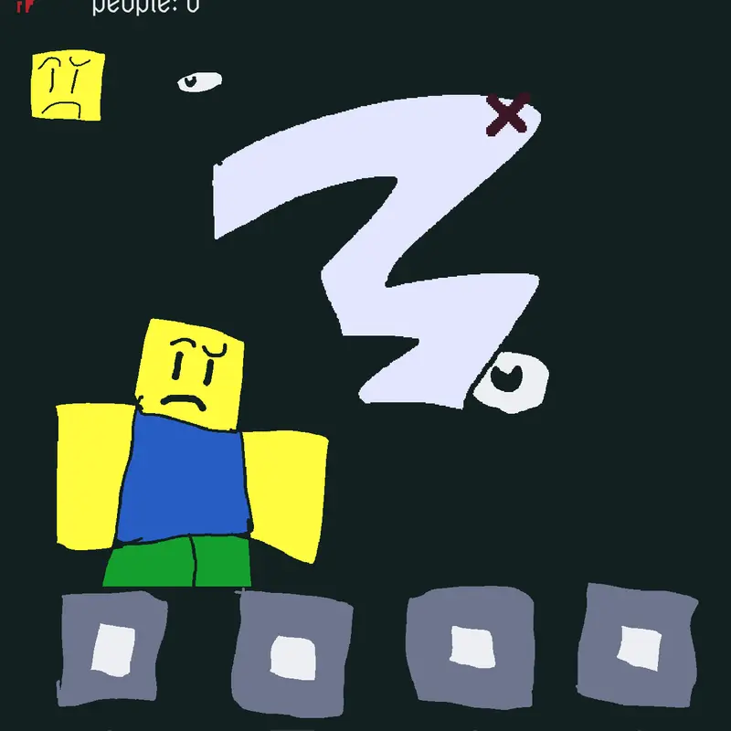 Eyes a noob vs seek doors fnf mod by @Buddy231
