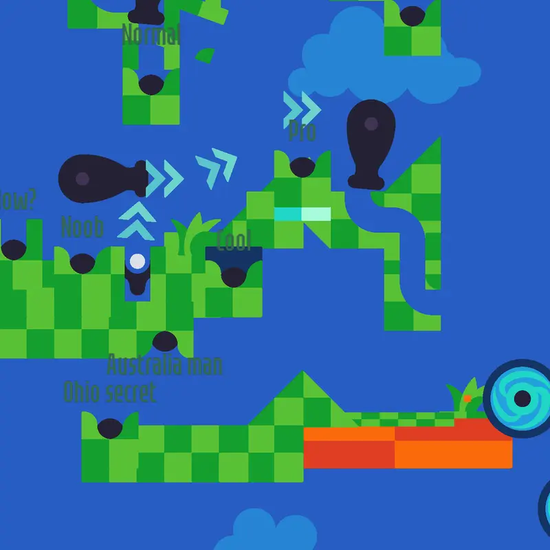 Golf hits to holes by @im_polar_bear