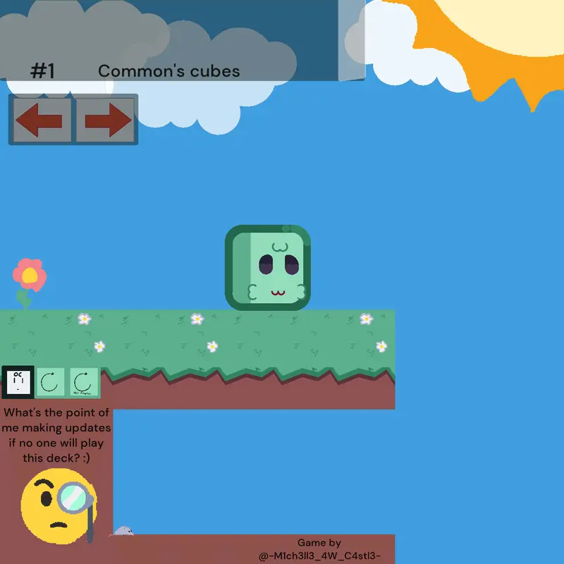 Cube game by @Michelle_AW_Castle