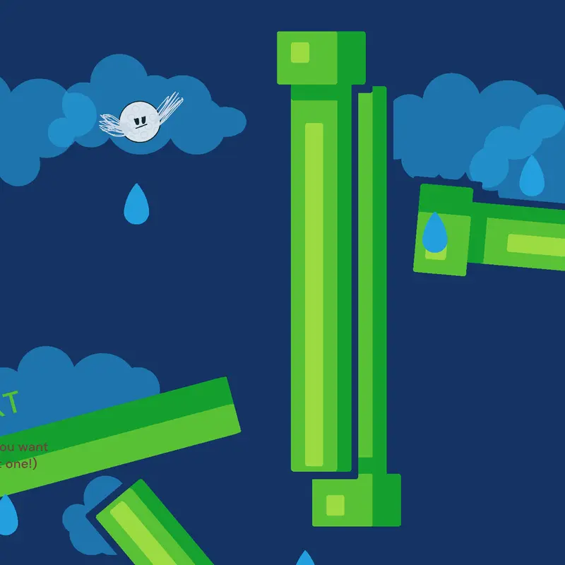 Flappy golf ball by @GeorgeTrubockin