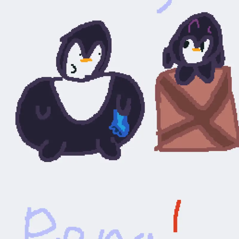 Mukbang penguin🐧 by @pengs_stuff