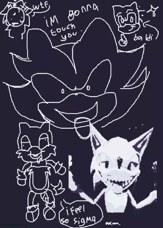 Sonic the hedgehog by @-_C4TR0_C4T_-