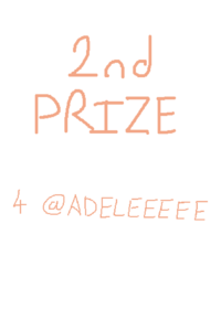 2nd prize 4 @ADELEEEEE wow