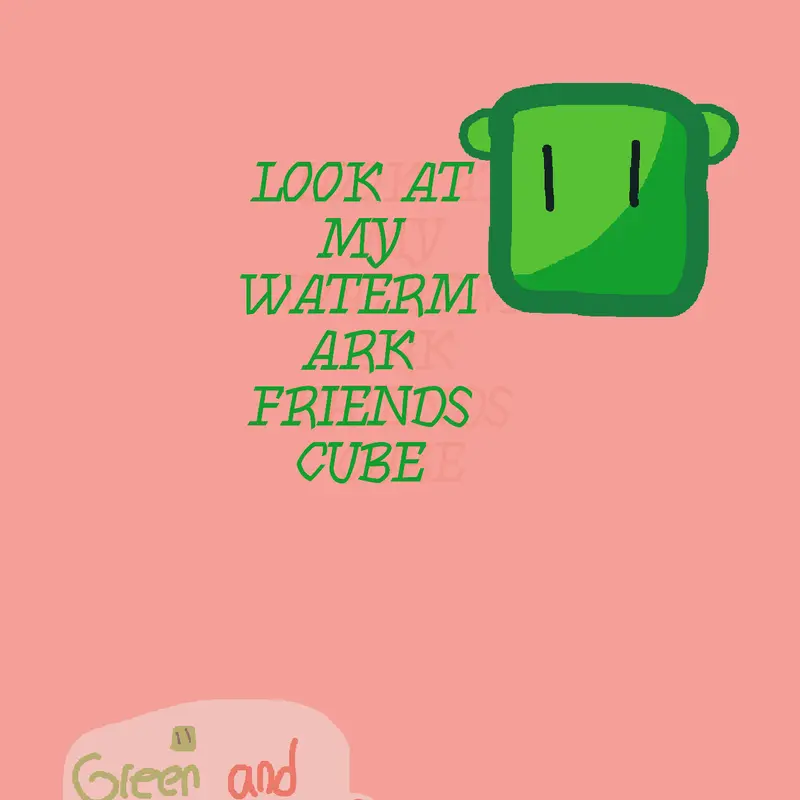 The Green And Red cube watermark by @GreenAndRedCube_Official