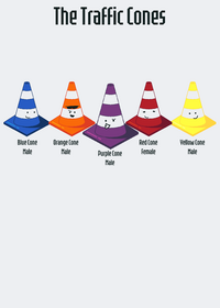 THE ARMY OF TRAFFIC CONES :D