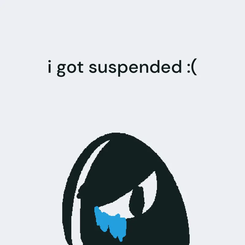 I got suspended again :( by @TomSotto