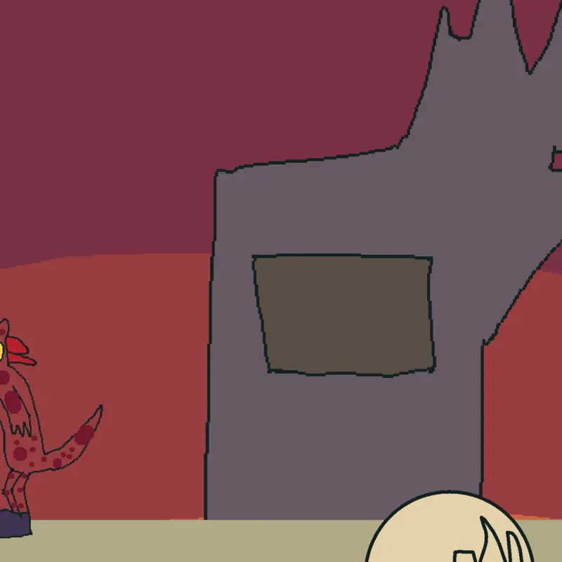 Fungiroward vs Dinosaur by @Comany_Animal