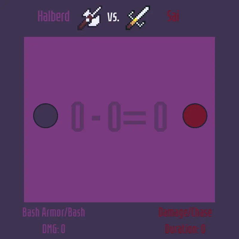 Halberd 🏰 vs. 🎌 Sai, who will win? by @RandomPerson9