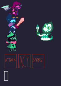 Deltarune Bossfight game