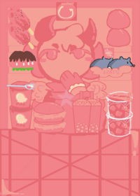 Pink mukbang!