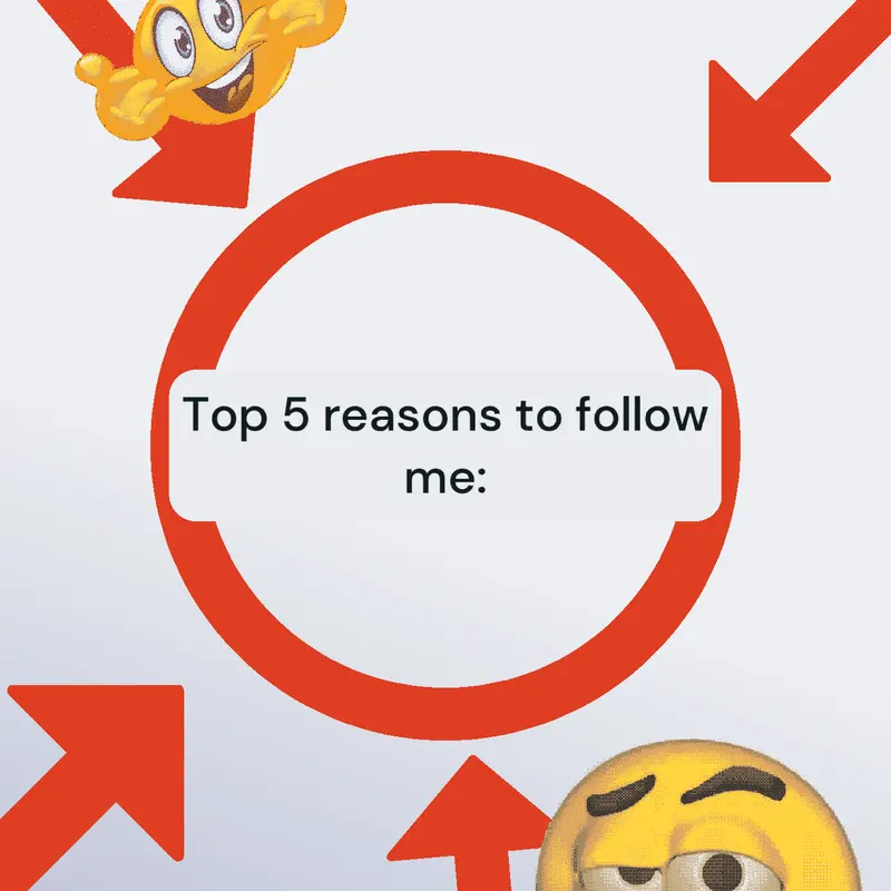 Top 5 reasons to follow me 👍 by @FireHaste