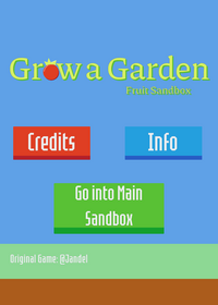 Grow a Garden Fruit Sandbox Unfinished