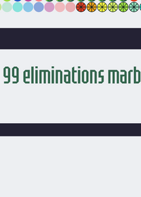 100 balls 99 eliminations marble race