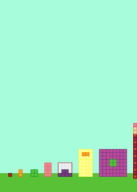 Numberblocks but 2^n