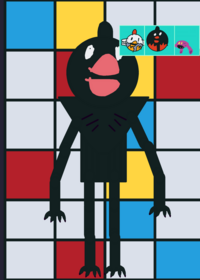 Tall chicken ragdoll