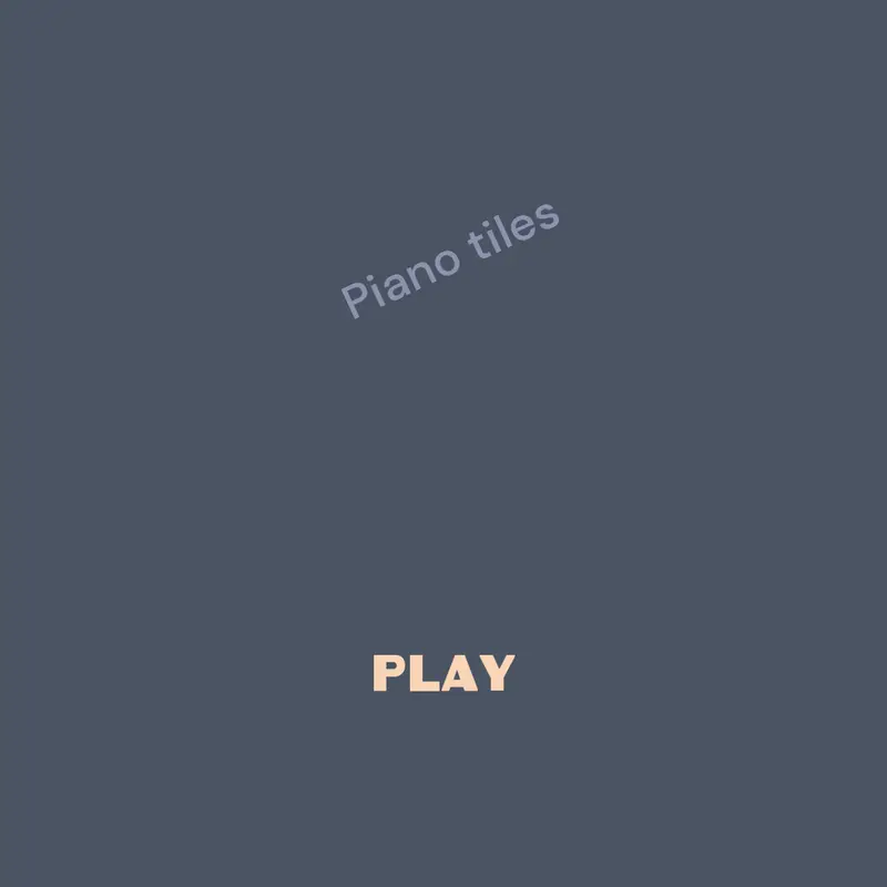 Piano tiles by @ProtoTypeee