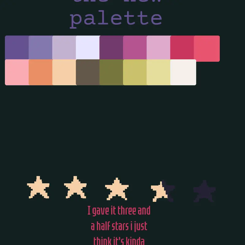 New palette by @BASE_PLATE