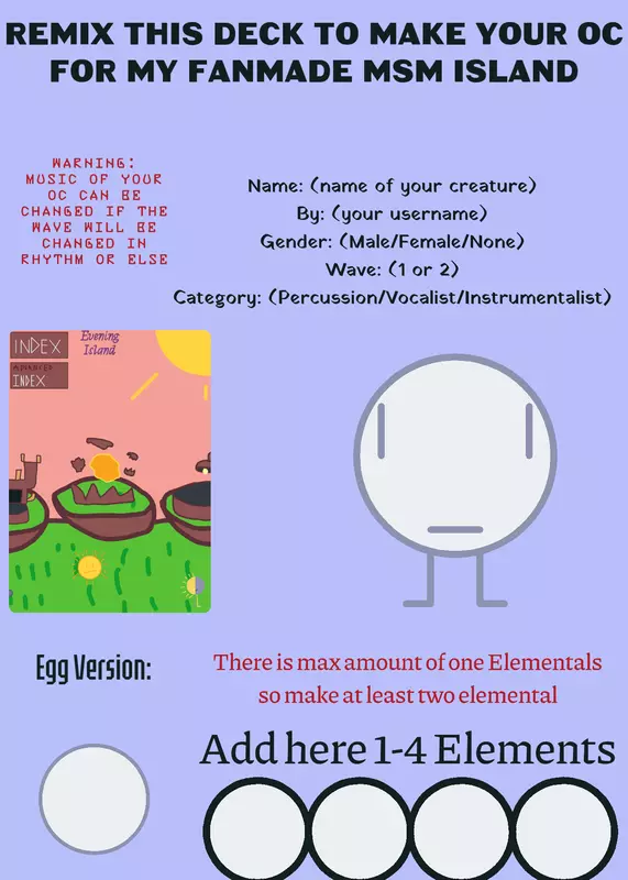 Create your OC for Evening Island! by @Pipilsin