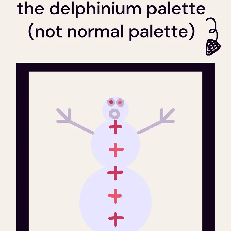 My Snowman Delphinium Palette by @CastleUserYetiForever