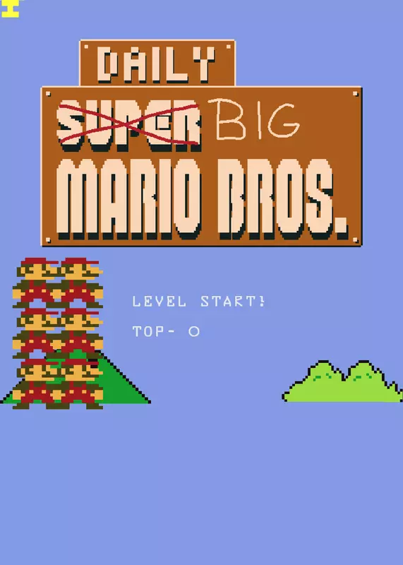 Big Mario bros by @DrakeJanssen