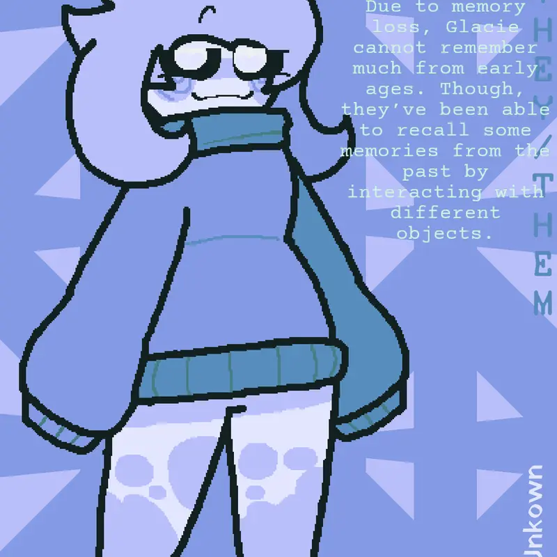 CC-90 (Glacie) 90th follower Oc by @AmantonGames