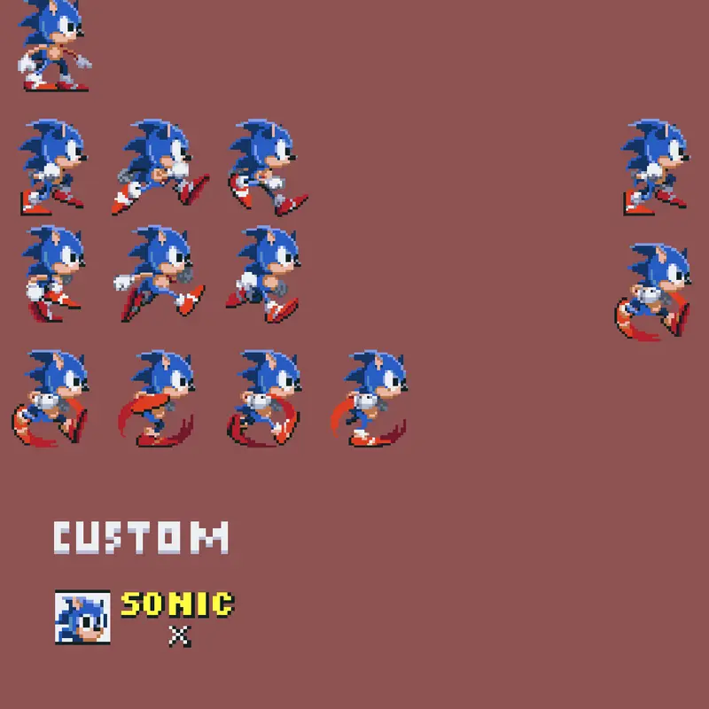 Sonic prototype sprites by @am0gus1