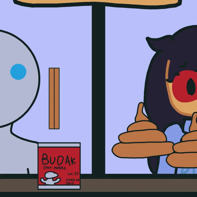 Lesbian space fart versus blue eyed blob by @JaidenCoons