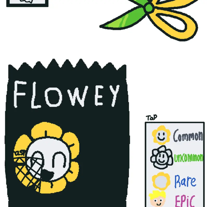 Flowey plus flowery blind bag by @Creatorsofcreators