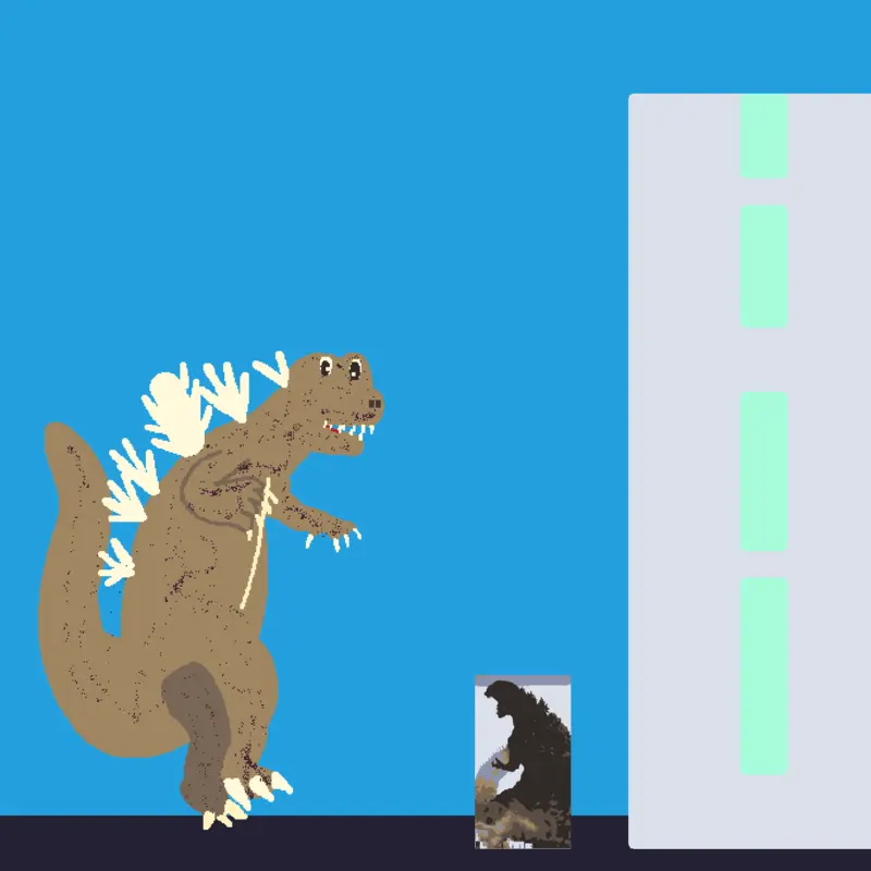 Godzilla City Smash Game by @AndreaMarko