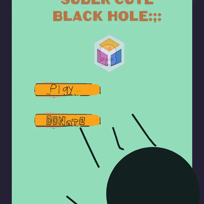 Suber cute Black hole by @catergaming