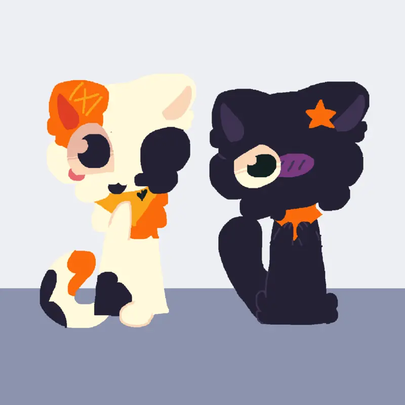 A kat enemy and friend xd by @kat_world