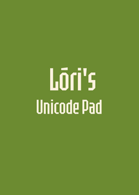 Unicode Pad