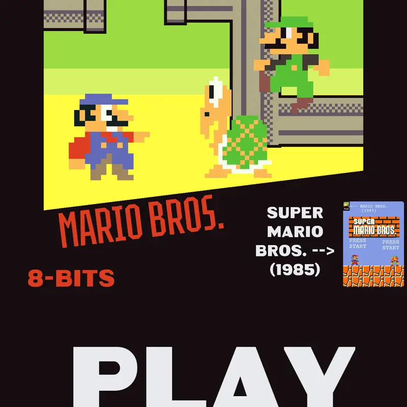 Mario Bros. (8-Bits) by @MarioLuigiBrothers
