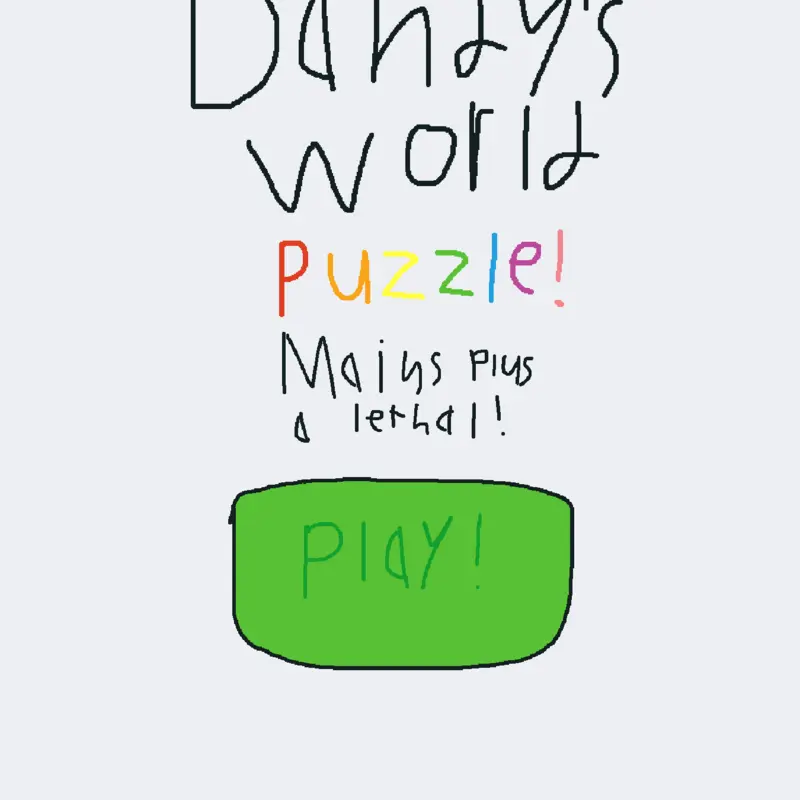 Dandys world puzzle by @pusothefox