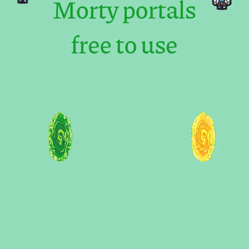 Rick and Morty portals by @super_sonic_team55