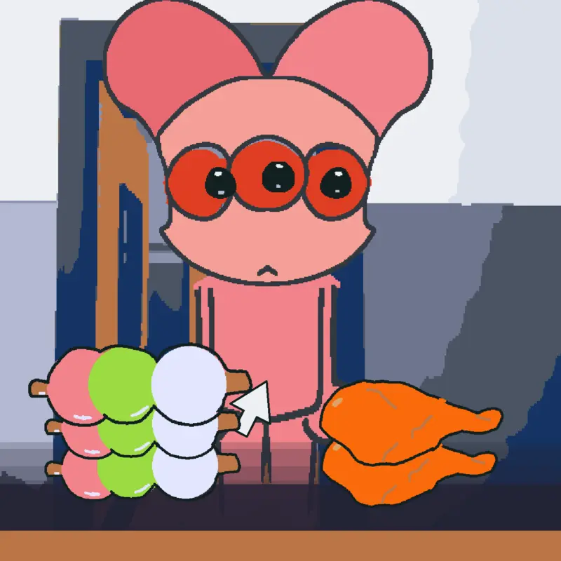 Tiny Anomaly mukbang animal hospital by @YellowTriangle10