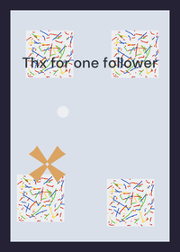 thx for one follower