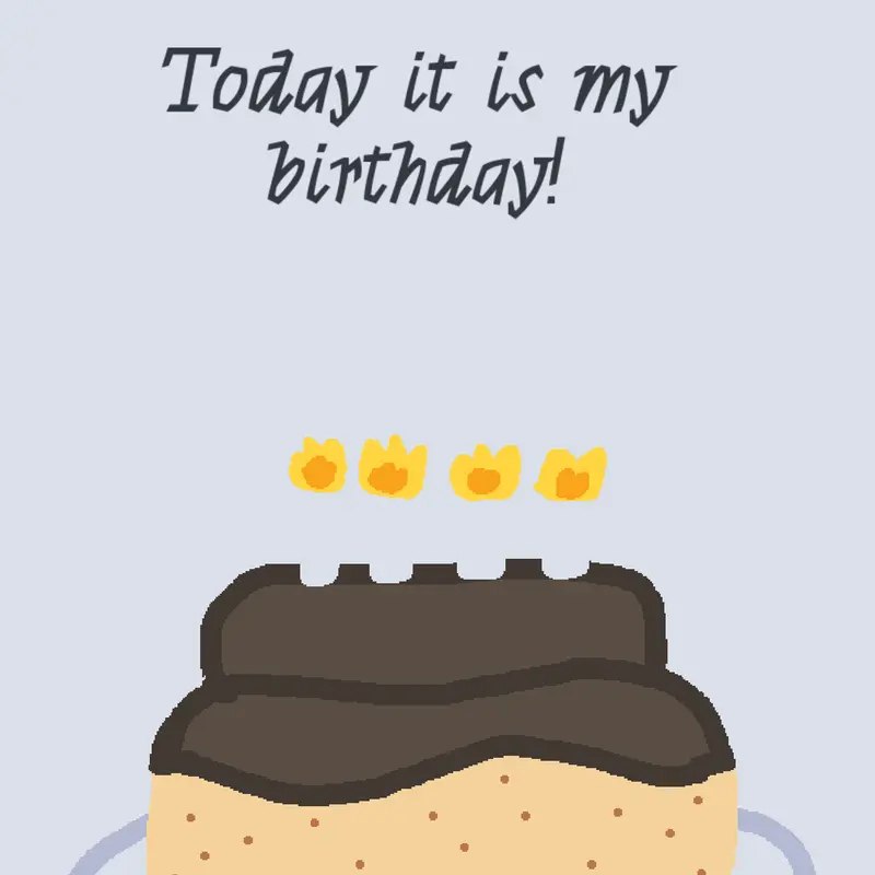 My birthday by @Aleatory_guy