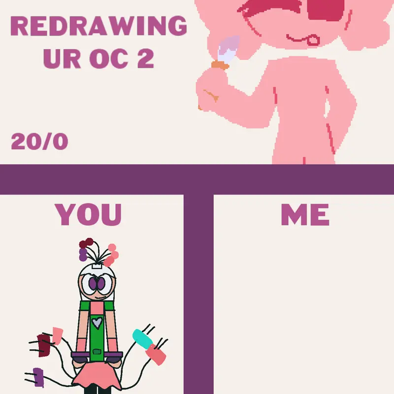 redrawing your oc by @NiiicckTheHuman