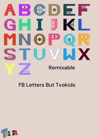 Facebank Letters But Tvokids Style