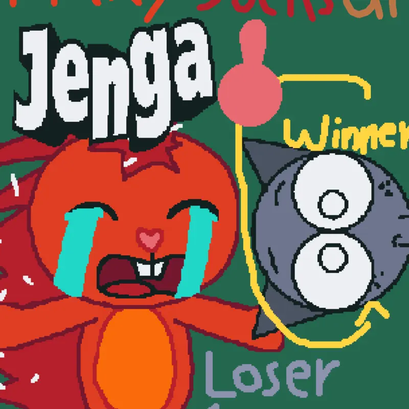 Flaky Sucks At Jenga! (Don’t Remove) by @Xerpy_357_AUTTP