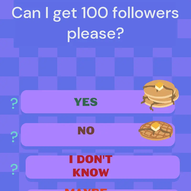Can I get 100 followers by @kermitj